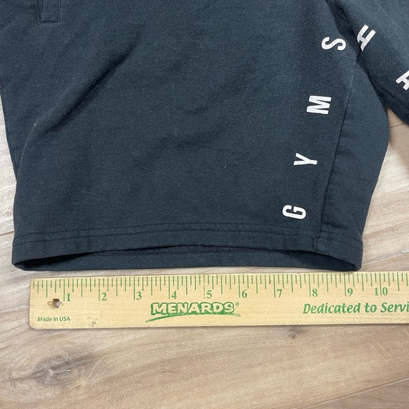 Gymshark Men's Black Fleece Athletic Drawstring Shorts size Medium READ - Picture 6 of 10